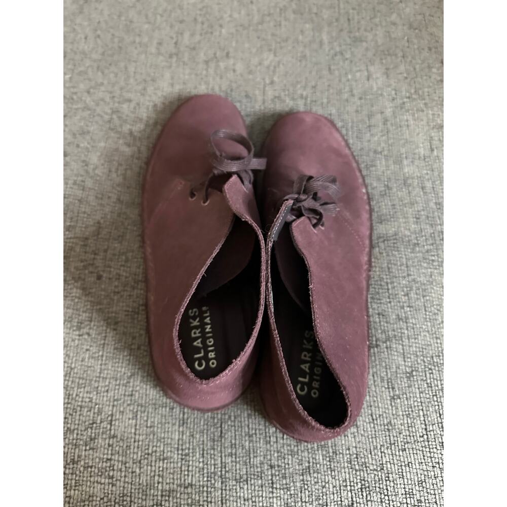 Clarks Originals Desert Boots in Burgundy Suede Chukka Boots Mens 12 - Picture 9 of 9